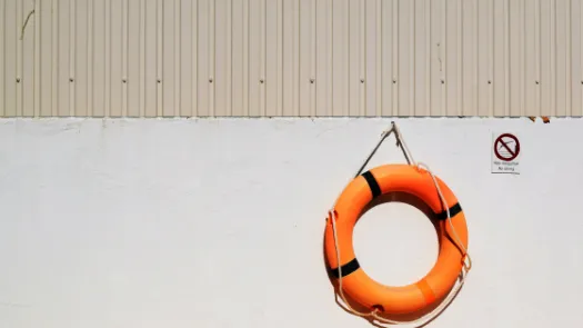 photo of life-saving buoy