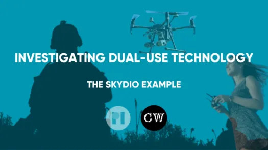 Cover image for "Investigating Dual-use technology: The Skydio Example"