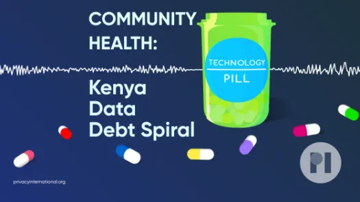 Technology Pill on the label of an open pill bottle, surrounded by a waveform and the title of the podcast