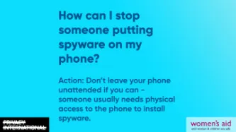 How can I stop someone putting spyware on my phone? (media card)