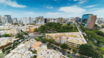 Aerial picture of Lima, Peru