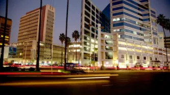 Harare, Zimbabwe, at night